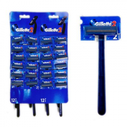 Станок бритвенный Gillette 2 лезвия 1 шт одноразовый (12) арт. 99754186 —