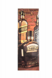 Пакет подарочный с глянцевой ламинацией  12x36x8,5 см (Bottle) Крепкий напиток, 157 г  ПКП-7343
