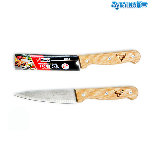 Нож кухонный Wiebo 12 см с деревянной ручкой 0855 арт. 16044-1 —