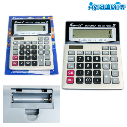 Калькулятор электронный DM-1200V 12 разрядов 19x15 см арт. LG-17859-1200V