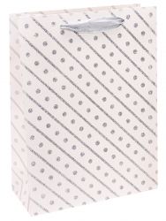 Dream cards Пакет подарочный с мат. лам. и глиттером Оригинальный узор 18х24х8.5 см ,210 г ПКП-3419