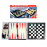Игра настольная Шахматы Magnetspel 3 в 1 нарды + шашки + шахматы 20х20 см арт. 25631-9