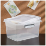 Ящик для хранения Laconic mini пластиковый прозрачный с защелками 2,5 л желтый/серый