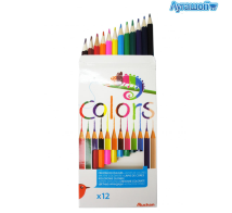 Карандаши цветные Colors 1403 18 см 12 цветов арт. 120246-33