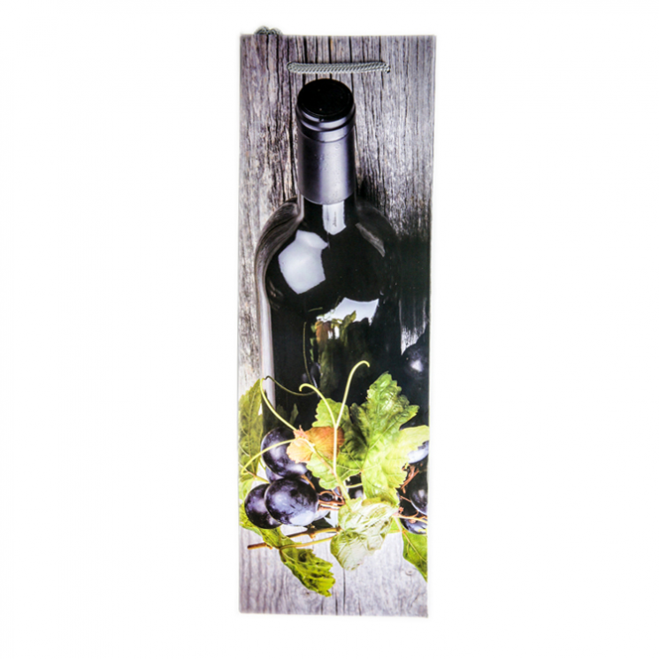 Пакет подарочный Miland Wine and grapes 12x36x9 см арт. ПКП-0906