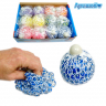 Антистресс Squeeze balls Шар 7 см в сетки с шариками орбиз/пенопластом (6/12) арт. 2615-14