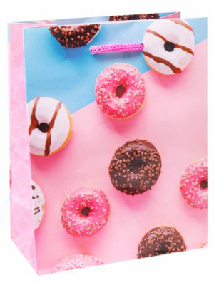 Пакет подарочный Глазированные пончики 11,5x14,5x6 см арт. ПКП-6340