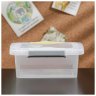 Ящик для хранения Laconic mini пластиковый прозрачный с защелками 0,85 л желтый/серый