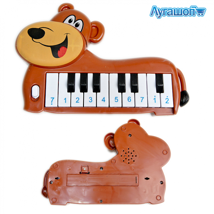 Пианино Медведь 20х13 см музыкальное арт. 889-71