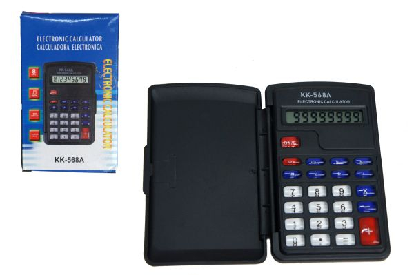Калькулятор электронный KK-568A 8 разрядов 10x6 см арт. LG-17859-568A