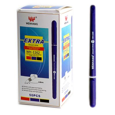 Ручка шариковая Wenhang Extra Smooth Write WH-1162 синяя (50) арт. 120058-28-WH1162