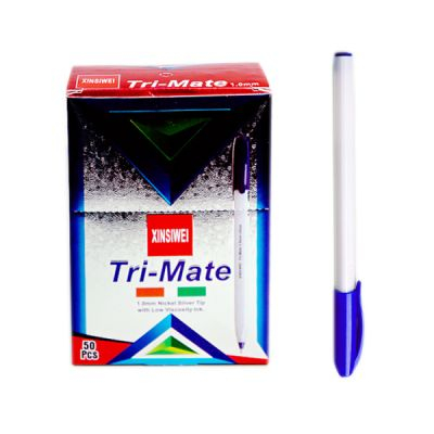 Ручка шариковая Tri-Mate BPCETMBL1M50 синяя (50) арт. 120058-5-L1M50