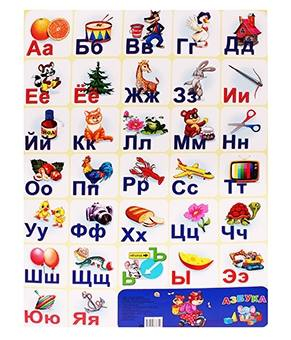 Плакат Алфавит русский 67х39 см арт. ПД-7652