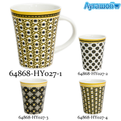 Кружка керамическая Pattern 300 мл арт. 64868-HY027