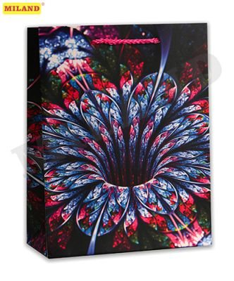 Пакет подарочный Dream cards Тропический цветок 42х31х12 см арт. ПП-4177
