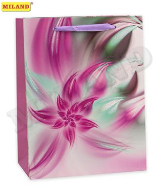 Пакет подарочный Dream cards Фиолетовый цветок 42х31х12 см арт. ПП-4200