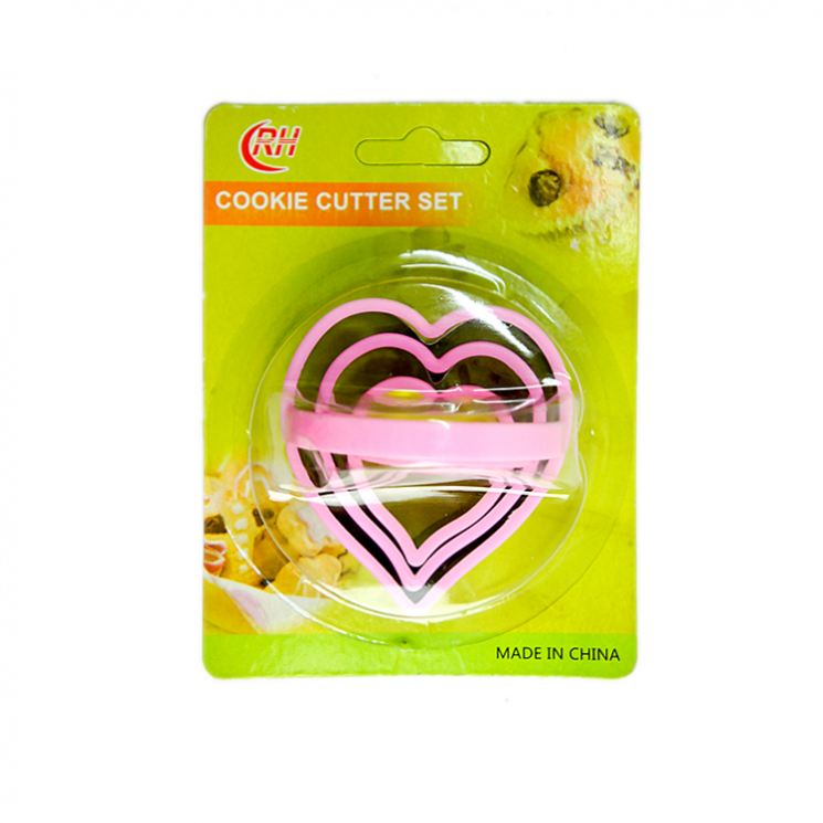 Формы для печенья Сердце 3 шт арт. LG-KY-8006-2